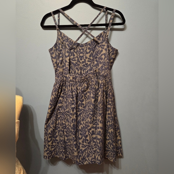 Strappy Blue Printed Dress - Picture 2 of 6